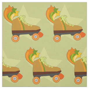 Groovy Roller Skate Fabric