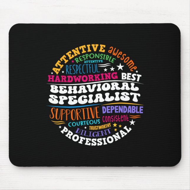 Groovy Rti Behavioural Specialist Response Interve Mouse Pad (Front)