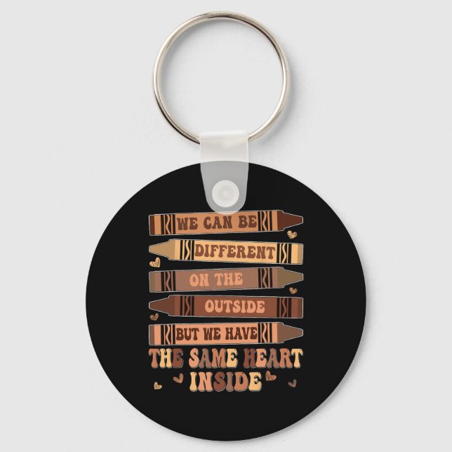 Groovy Same Heart Inside Black History Month Men W Key Ring (Front)