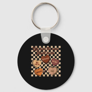Groovy same heart inside juneteenth black history key ring