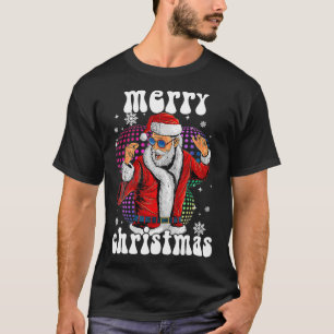 Groovy Santa, Funny Disco Christmas Pjs & Costume  T-Shirt