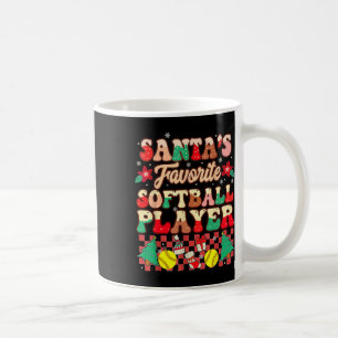 Groovy Santa's Favorite Softll Player Christmas Pa Coffee Mug
