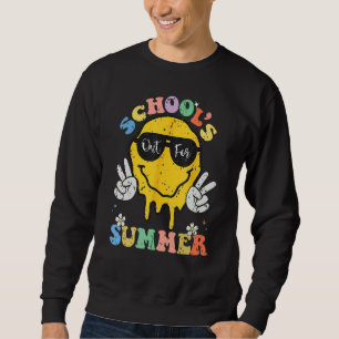 Groovy School s Out For Summer Graduation Teacher Sweatshirt