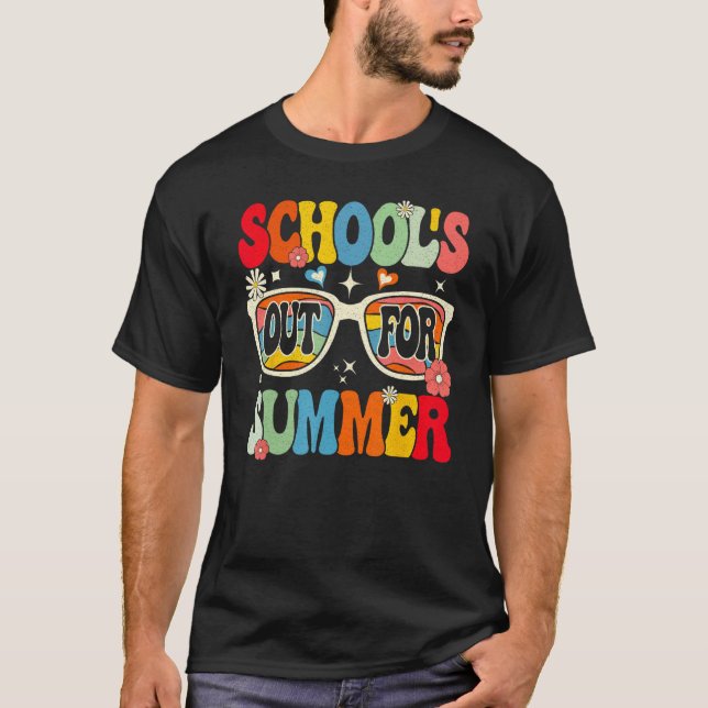 Groovy School s Out For Summer T-Shirt (Front)