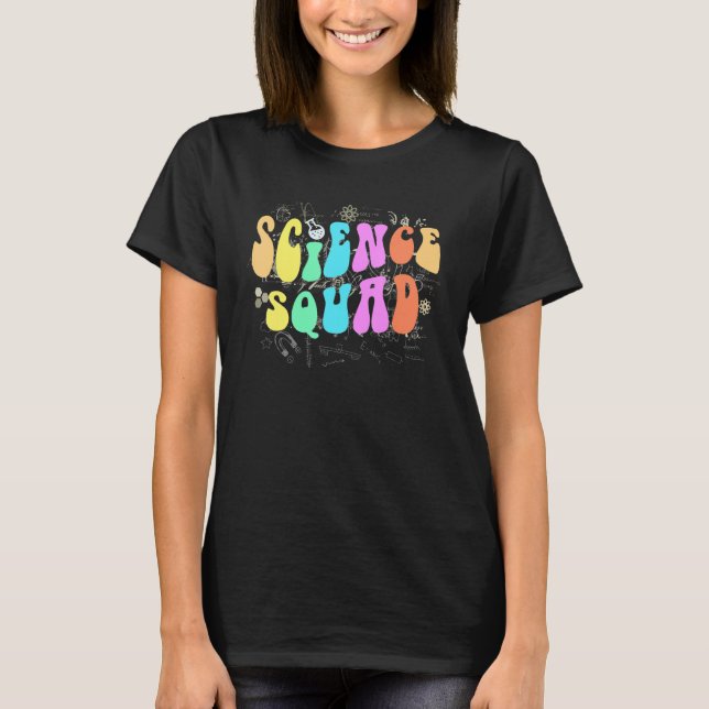 Groovy SCIENCE SQUAD Technology Team STEM Crew Eng T-Shirt (Front)