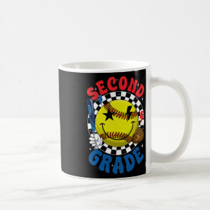 Groovy Second Grade Team Softll First Day Of Schoo Coffee Mug