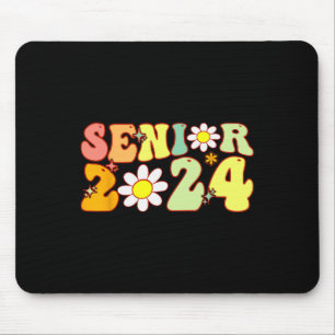 Groovy Senior 2024 Back To School Graduation Class Mouse Pad