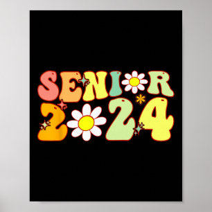 Groovy Senior 2024 Back To School Graduation Class Poster