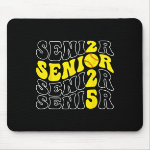 Groovy Senior 2025 Softll Cl Of 2025 Graduation Se Mouse Pad