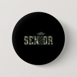 Groovy Senior 2026 Camo Cl Of 2026 Camouflage Seni 6 Cm Round Badge
