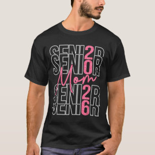Groovy Senior Mum 2026 Cl Of 2026 Senior Mama Grad T-Shirt