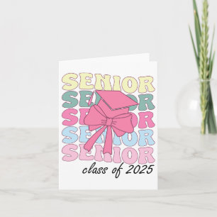 Groovy Senior Year 2025 Graduation Senior Cl Of 20 Card