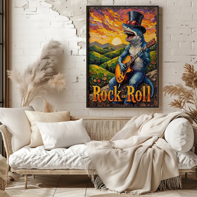 Groovy Shark, Golden Hour Jam Poster (Creator Uploaded)