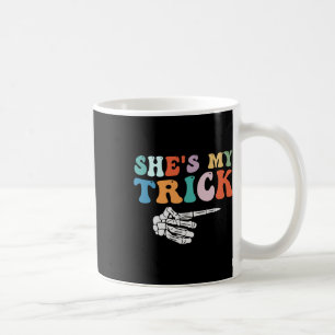 Groovy She's My Trick Skeleton Hand Halloween Coup Coffee Mug