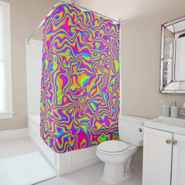 Groovy Shower Curtain (In Situ)