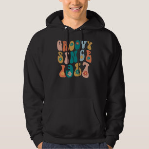 Groovy Since 1987 35th Birthday Hippie Style 35 Ye Hoodie