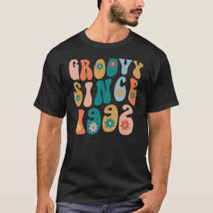 Groovy Since 1992 30th Birthday Hippie Style 30 Ye T-Shirt