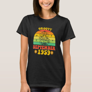 Groovy Since September 1959 63 Retro Birthday Part T-Shirt