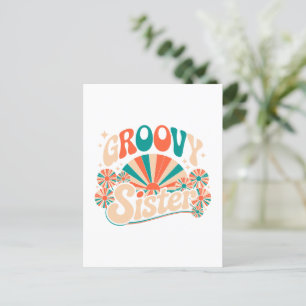 Groovy Sister Boho Vibes Postcard