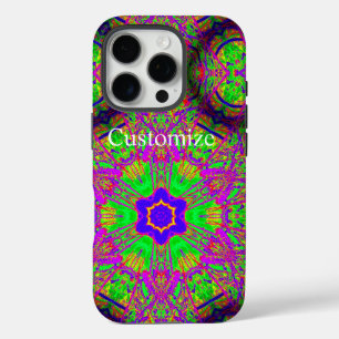 groovy six-point star iPhone 16 pro case