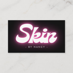 Groovy Skincare Pink Neon  Business Card