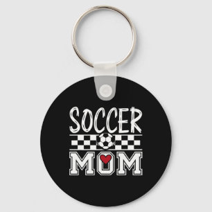 Groovy Soccer Mom Mother Soccer Mom _1 Key Ring