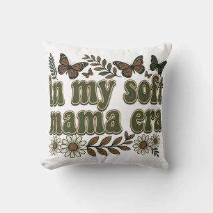 Groovy Soft Mama Era Distressed Aesthetic Graphic Cushion