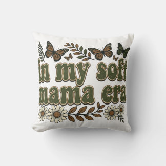 Groovy Soft Mama Era Distressed Aesthetic Graphic Cushion
