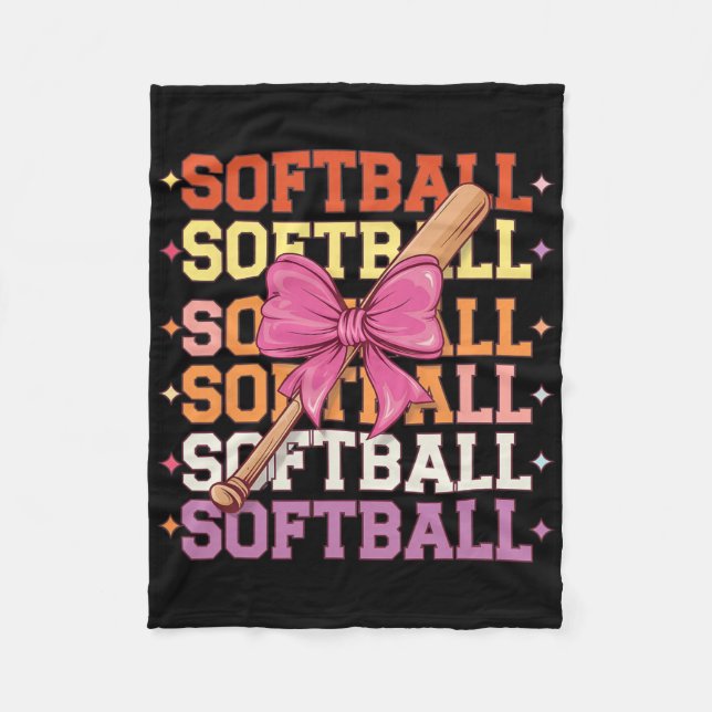Groovy Softll Coquette Bow Softll Lover Softll _2  Fleece Blanket (Front)