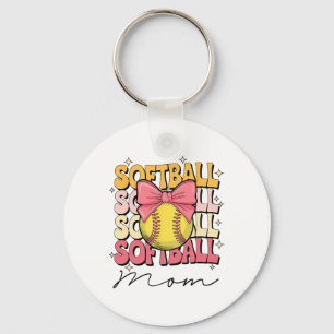 Groovy Softll Mom Mother Coquette Bow Softll _2 Key Ring