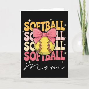 Groovy Softll Mom Mother Coquette Bow Softll Card