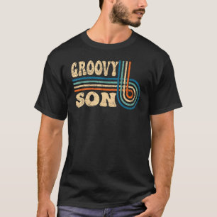 Groovy Son 70s Aesthetic Nostalgia 1970's Retro So T-Shirt