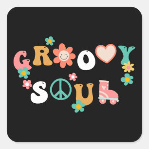 Groovy Soul Square Sticker