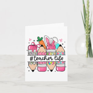 Groovy Sped Teacher Easter Bunny Sped Teaching Eas Card