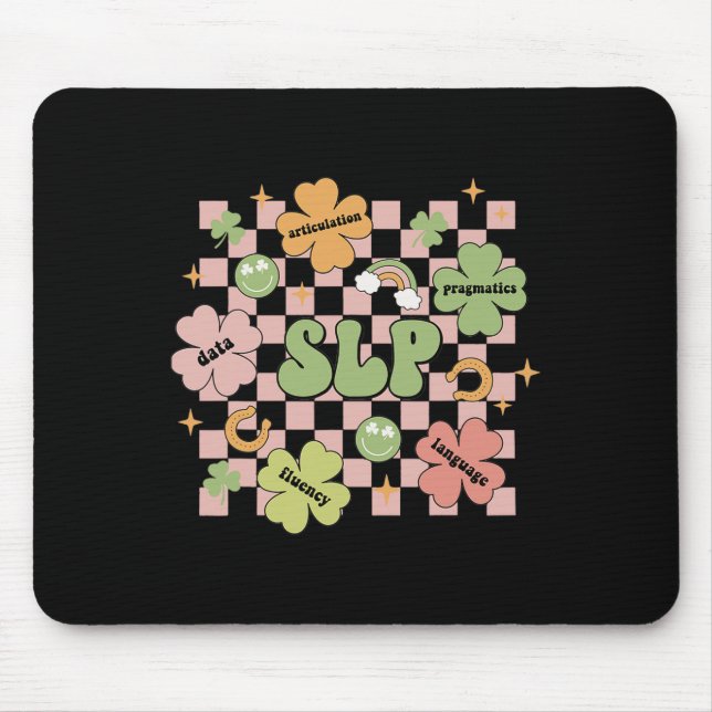 Groovy Speech Language Pathology St Patricks Day S Mouse Pad (Front)
