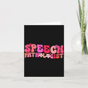 Groovy Speech Pathologist Speech Language Therapy Card