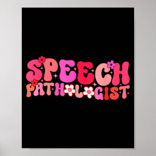 Groovy Speech Pathologist Speech Language Therapy  Poster