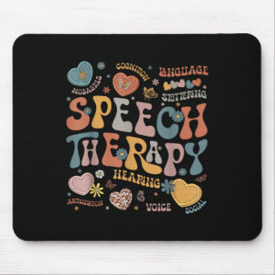Groovy Speech Therapy Language Pathologist Slp Hea Mouse Pad