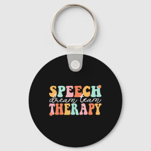 Groovy Speech Therapy Team Therast Speech Language Key Ring