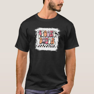 Groovy Spooky Doula Floral Ghost Halloween Midwife T-Shirt