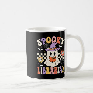 Groovy Spooky Librarian Halloween Library Ghost Li Coffee Mug