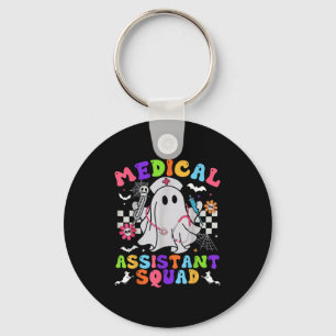 Groovy Spooky Medical Istant Squad Cute Halloween  Key Ring