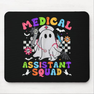 Groovy Spooky Medical Istant Squad Cute Halloween  Mouse Pad
