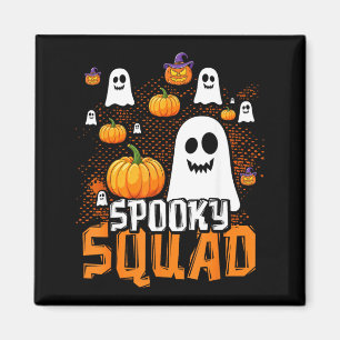 Groovy Spooky Squad Cute Ghost Pumpkin Funny Magnet