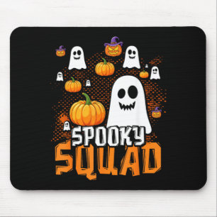 Groovy Spooky Squad Cute Ghost Pumpkin Funny Mouse Pad