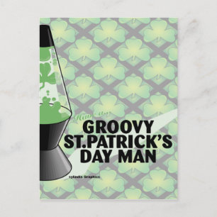 Groovy St Pats Day Postcard