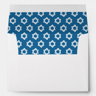 Groovy Star of David Jewish Bar Bat Mitzvah Mazel Envelope
