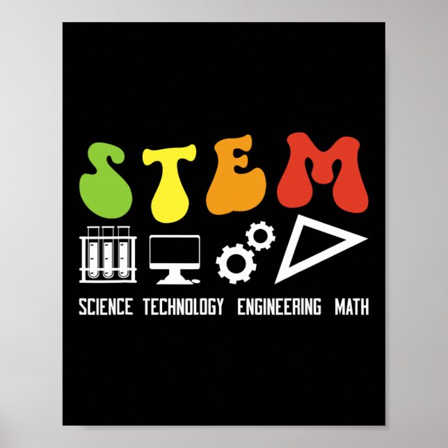 Groovy Stem Teacher Appreciation Stem Teaching  Poster (Front)
