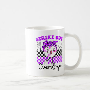 Groovy Strike Out Overdose Awareness Bysebyll Figh Coffee Mug