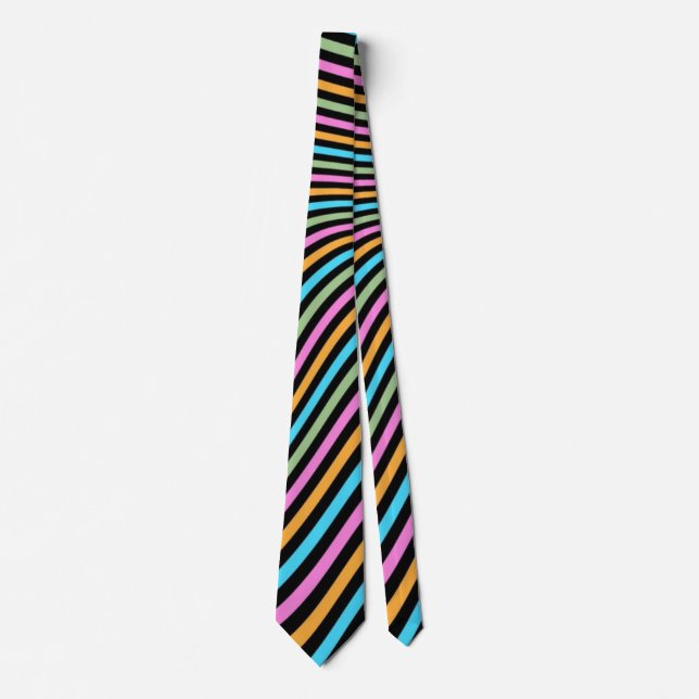 Groovy Stripes Design Tie (Front)